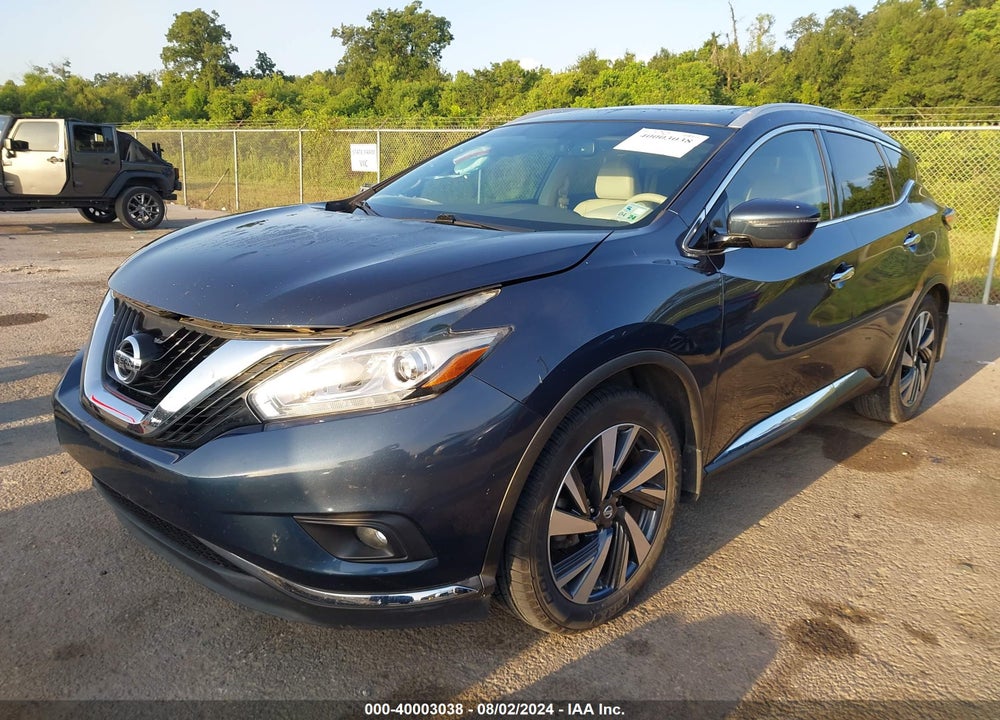 2016 NISSAN MURANO PLATINUM VIN: 5N1AZ2MG4GN169671