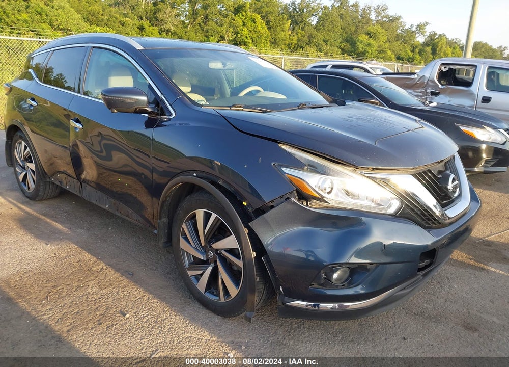2016 NISSAN MURANO PLATINUM VIN: 5N1AZ2MG4GN169671