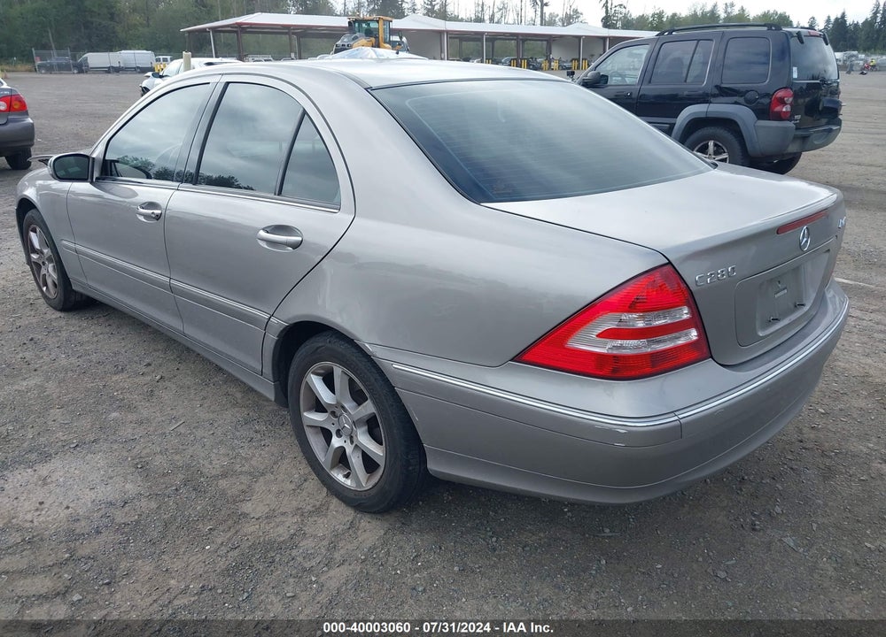 2007 MERCEDES-BENZ C 280 LUXURY 4MATIC VIN: WDBRF92H57F891082