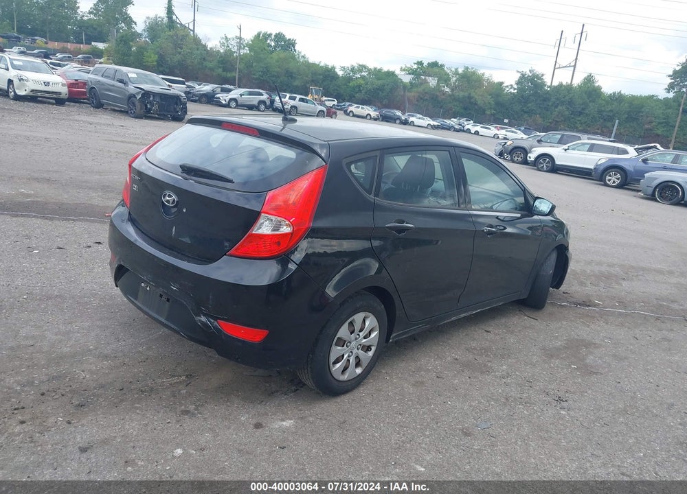 2015 HYUNDAI ACCENT GS VIN: KMHCT5AE9FU206104