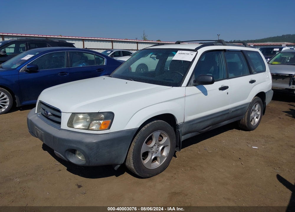 2003 SUBARU FORESTER X VIN: JF1SG636X3H709196