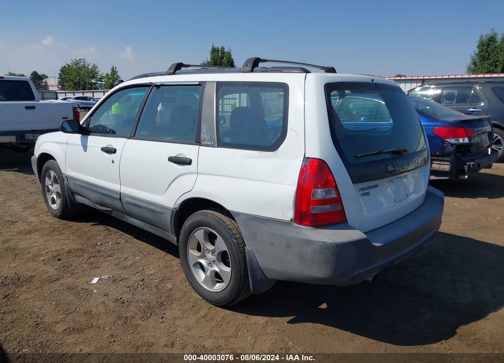2003 SUBARU FORESTER X VIN: JF1SG636X3H709196