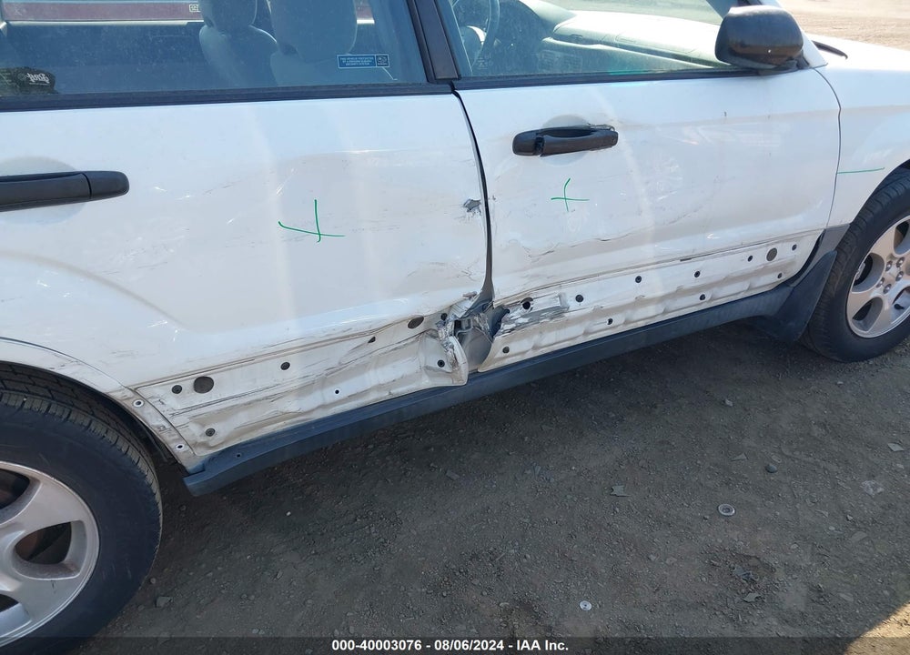 2003 SUBARU FORESTER X VIN: JF1SG636X3H709196