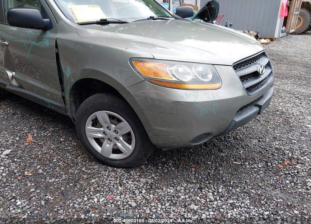2009 HYUNDAI SANTA FE GLS VIN: 5NMSG73D39H316906