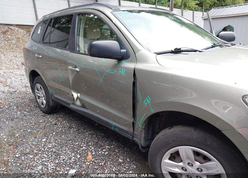 2009 HYUNDAI SANTA FE GLS VIN: 5NMSG73D39H316906