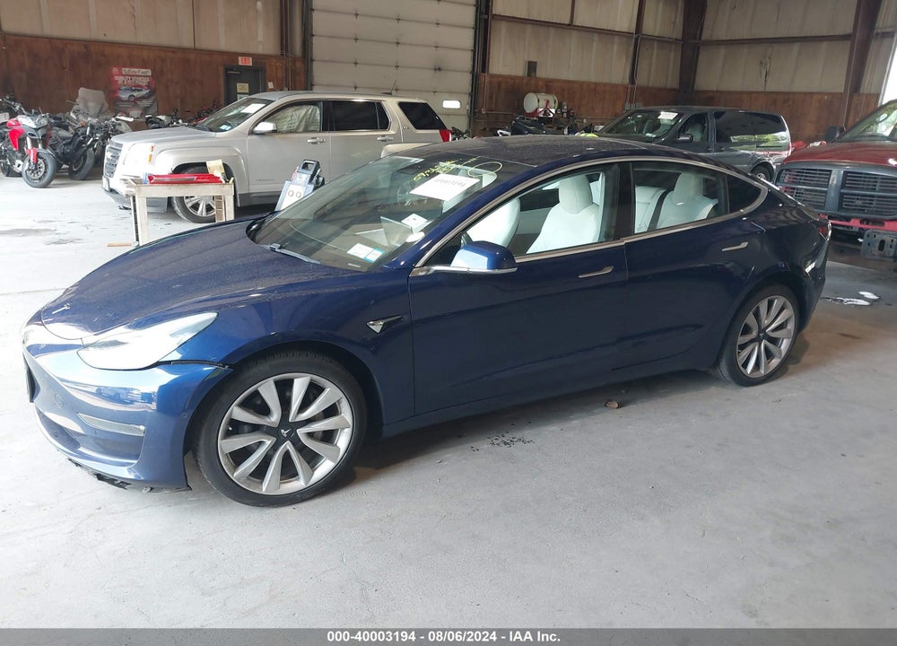 2018 TESLA MODEL 3 LONG RANGE/PERFORMANCE VIN: 5YJ3E1EB2JF097736