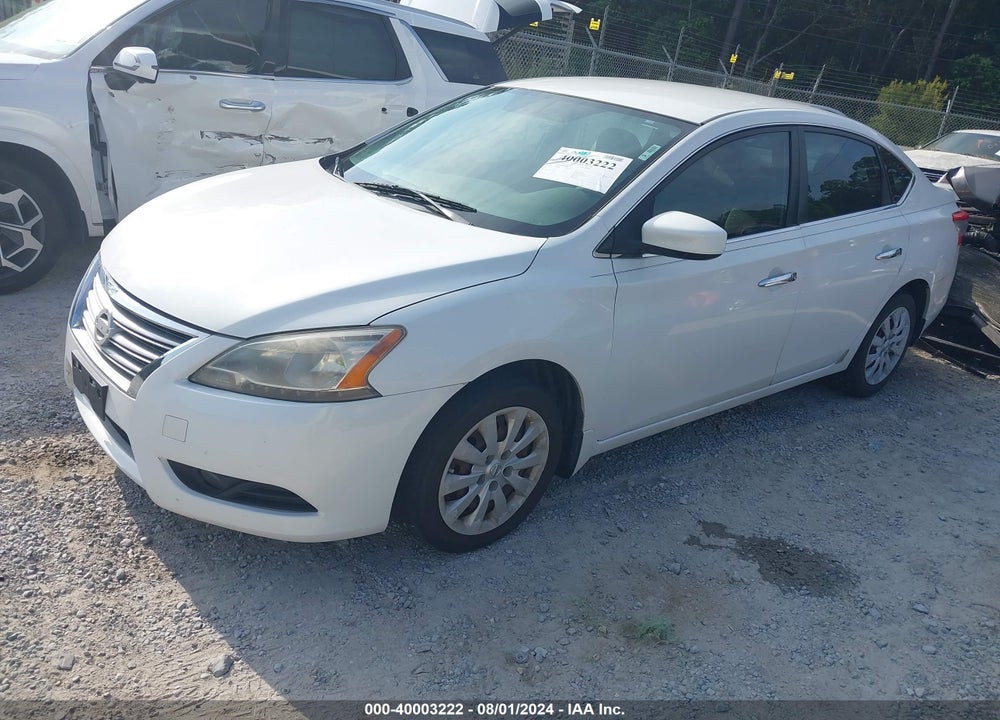 2013 NISSAN SENTRA SV VIN: 3N1AB7APXDL682268