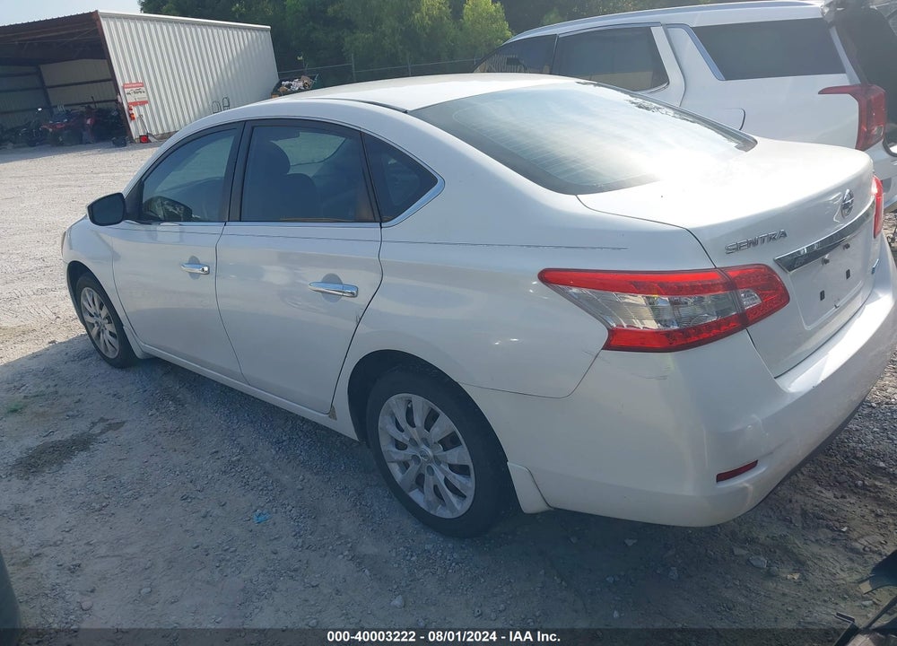 2013 NISSAN SENTRA SV VIN: 3N1AB7APXDL682268