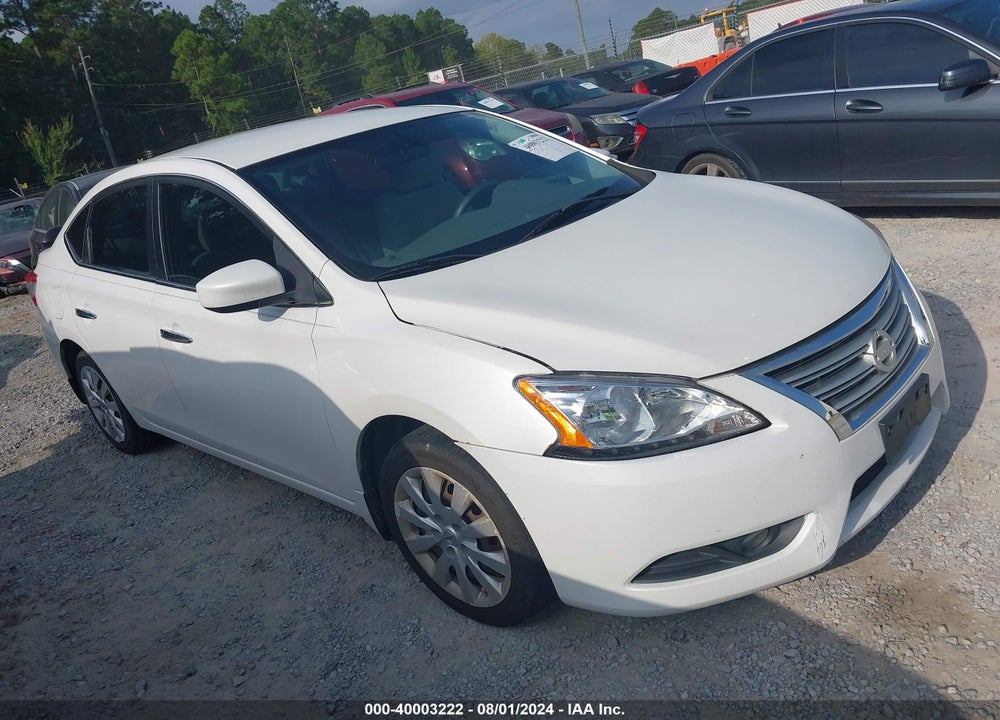 2013 NISSAN SENTRA SV VIN: 3N1AB7APXDL682268