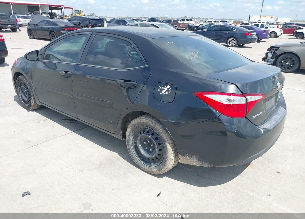2015 TOYOTA COROLLA LE VIN: 5YFBURHE5FP362406