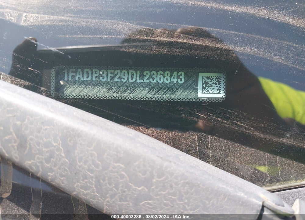 2013 FORD FOCUS SE VIN: 1FADP3F29DL236843