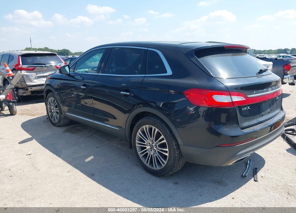 2016 LINCOLN MKX RESERVE VIN: 2LMTJ8LR3GBL27925