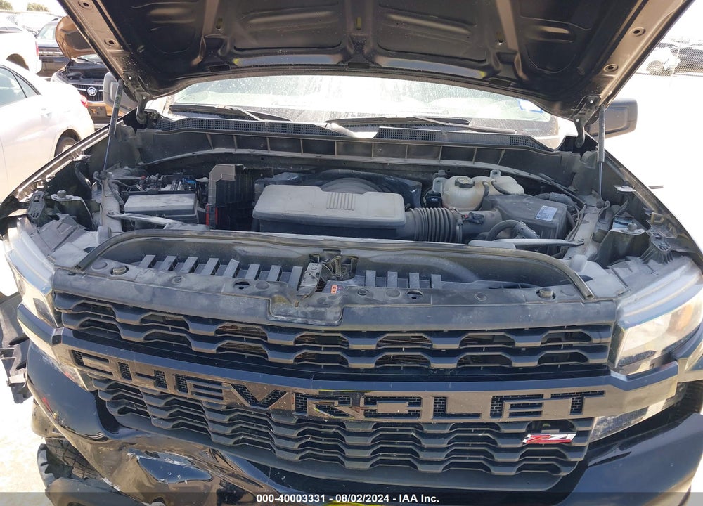 2021 CHEVROLET SILVERADO 1500 4WD SHORT BED CUSTOM TRAIL BOSS VIN: 3GCPYCEF4MG399275