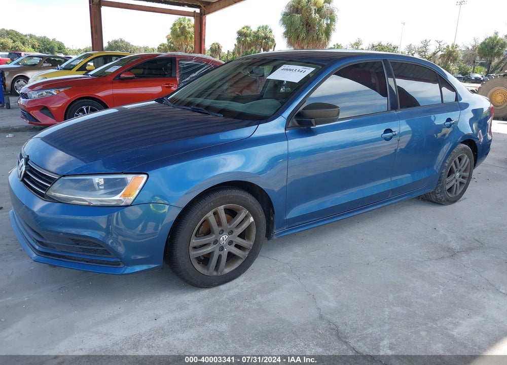 2015 VOLKSWAGEN JETTA 2.0L S VIN: 3VW2K7AJ0FM245354