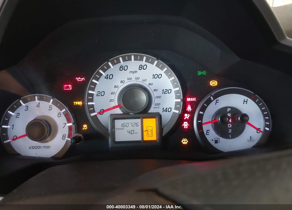 2012 HONDA PILOT LX VIN: 5FNYF4H20CB036730