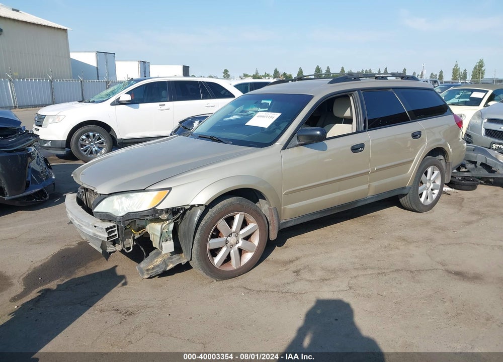 2009 SUBARU OUTBACK VIN: 4S4BP61C997316495