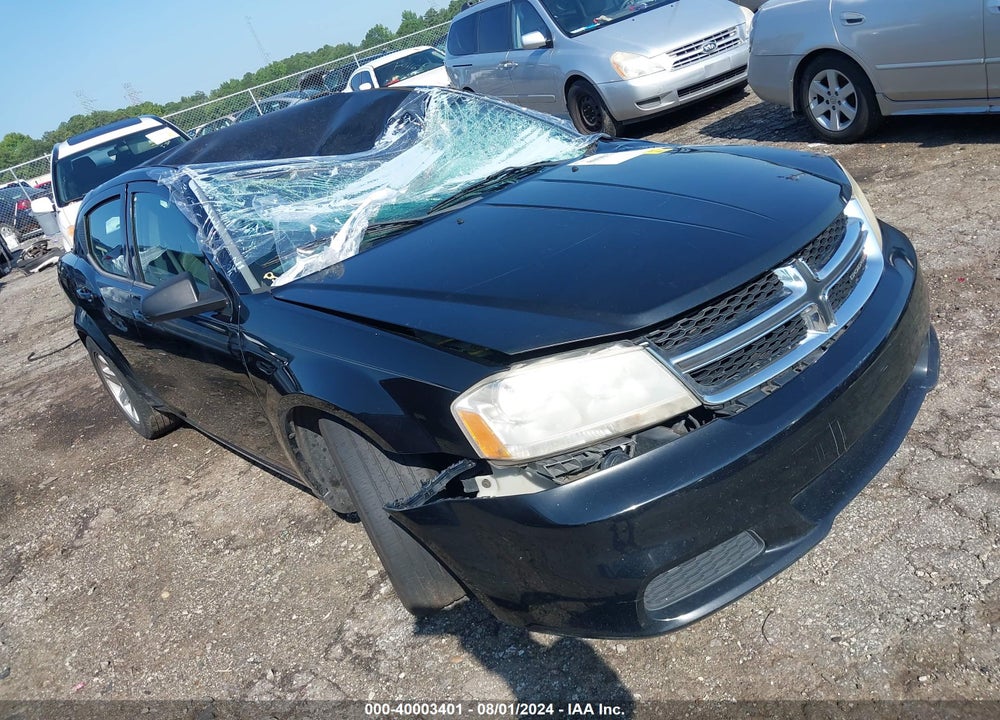 2013 DODGE AVENGER SE VIN: 1C3CDZAB1DN576196