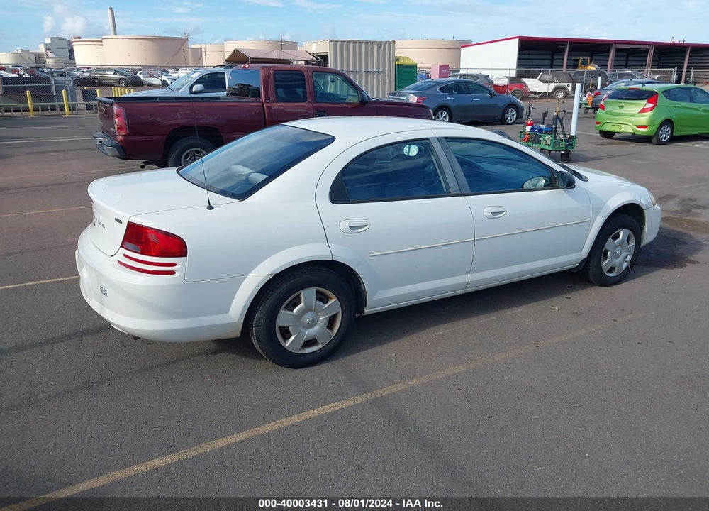 2006 DODGE STRATUS SXT VIN: 1B3EL46T66N160807