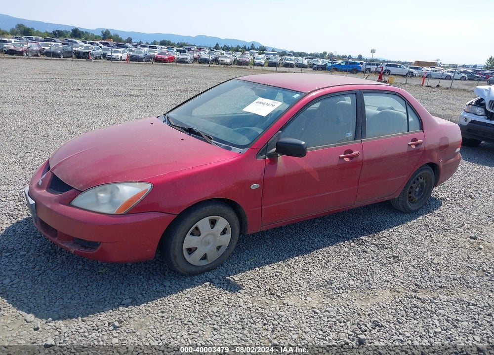 2004 MITSUBISHI LANCER ES VIN: JA3AJ26E04U065766