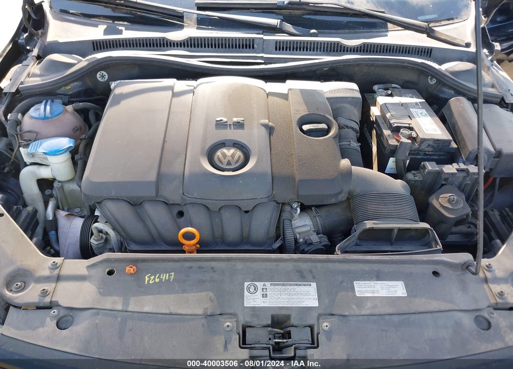 2012 VOLKSWAGEN JETTA 2.5L SE VIN: 3VWDP7AJ3CM375599
