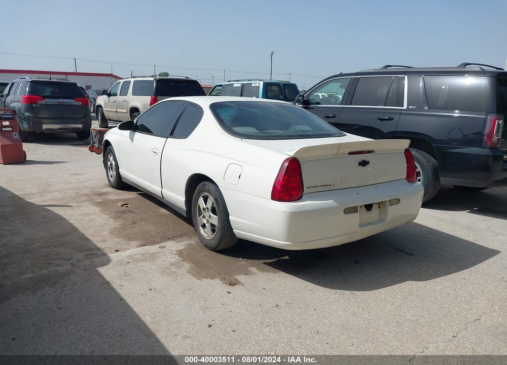 2006 CHEVROLET MONTE CARLO LT 3.5L VIN: 2G1WM15K269290389
