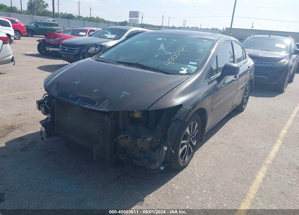 2013 HONDA CIVIC EX-L VIN: 19XFB2F95DE020408
