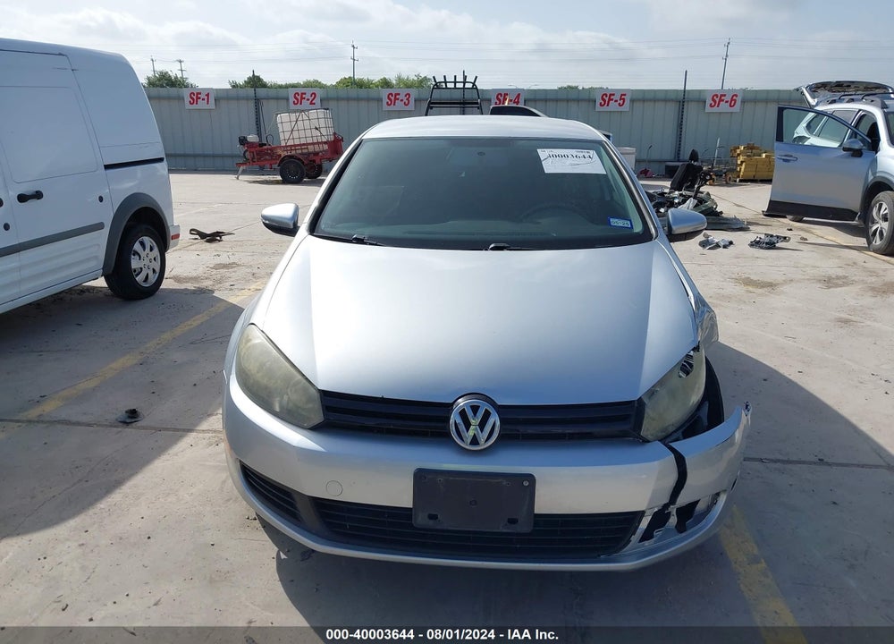2012 VOLKSWAGEN GOLF VIN: WVWAB7AJ1CW334246