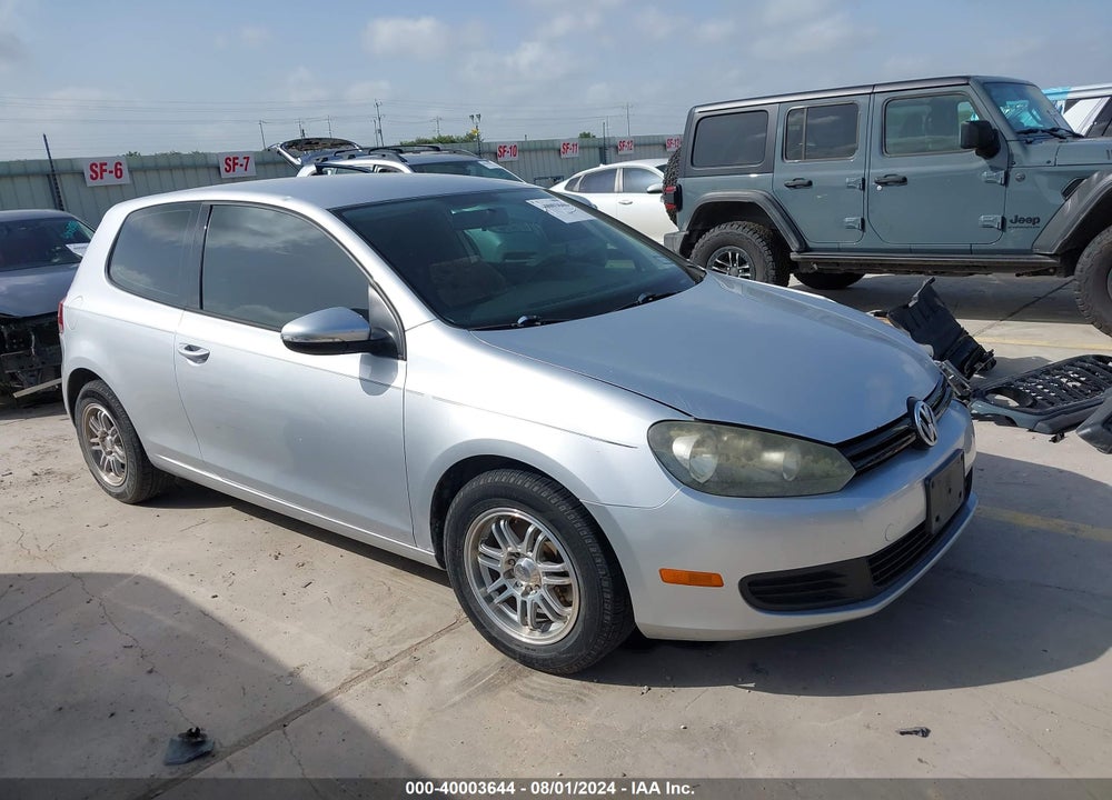 2012 VOLKSWAGEN GOLF VIN: WVWAB7AJ1CW334246