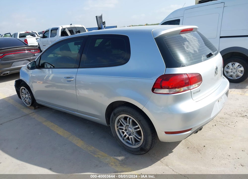 2012 VOLKSWAGEN GOLF VIN: WVWAB7AJ1CW334246
