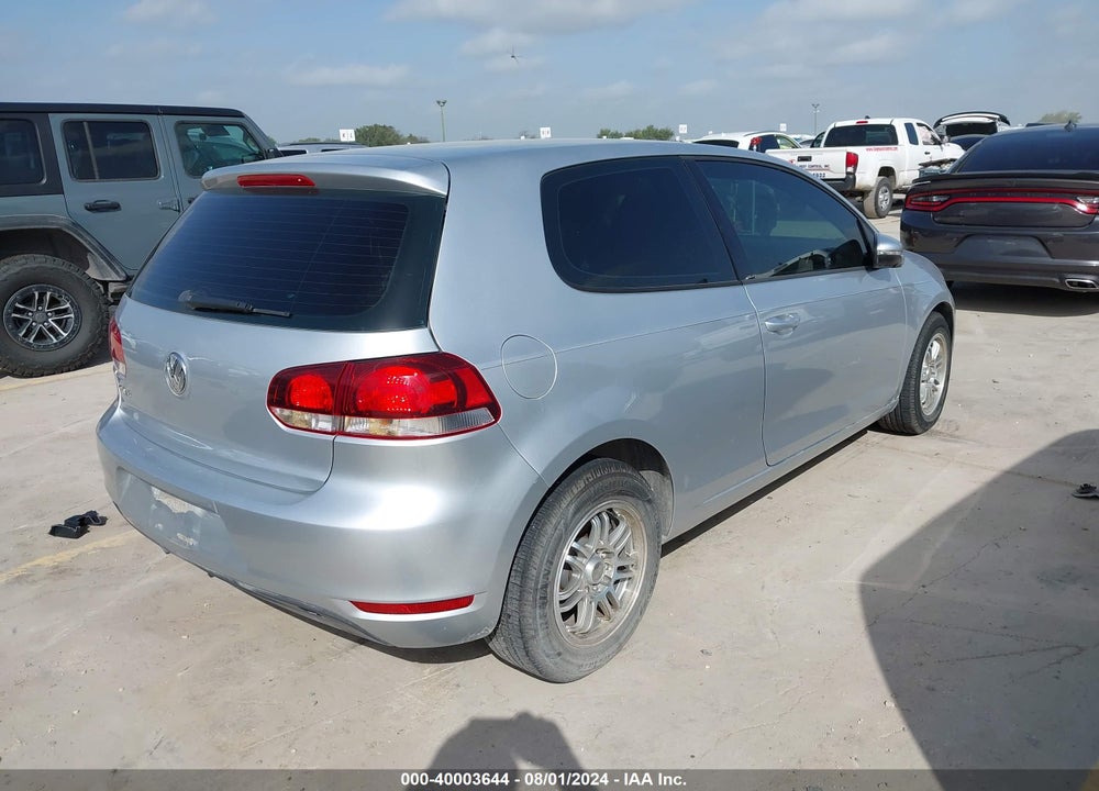 2012 VOLKSWAGEN GOLF VIN: WVWAB7AJ1CW334246
