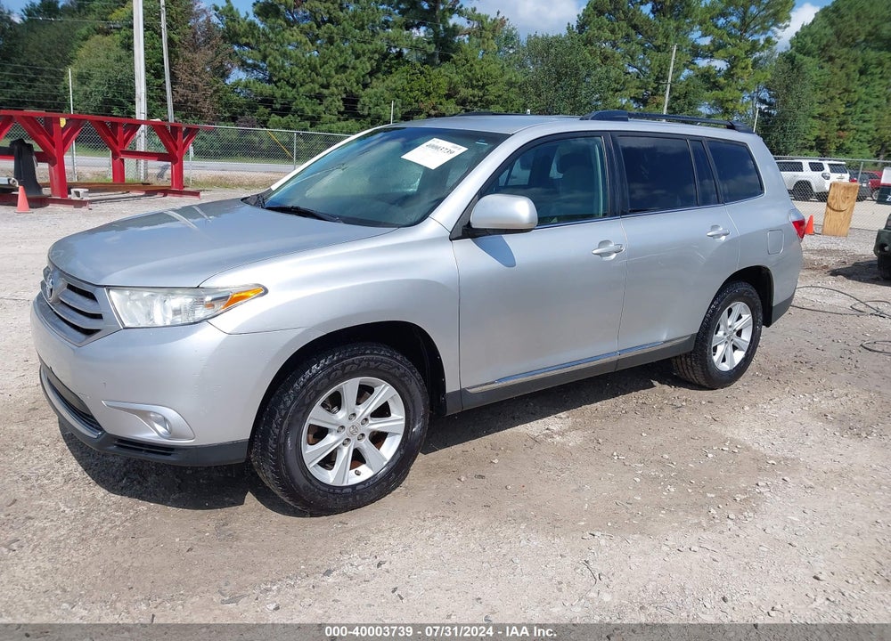 2013 TOYOTA HIGHLANDER BASE PLUS V6 VIN: 5TDZK3EH7DS096312