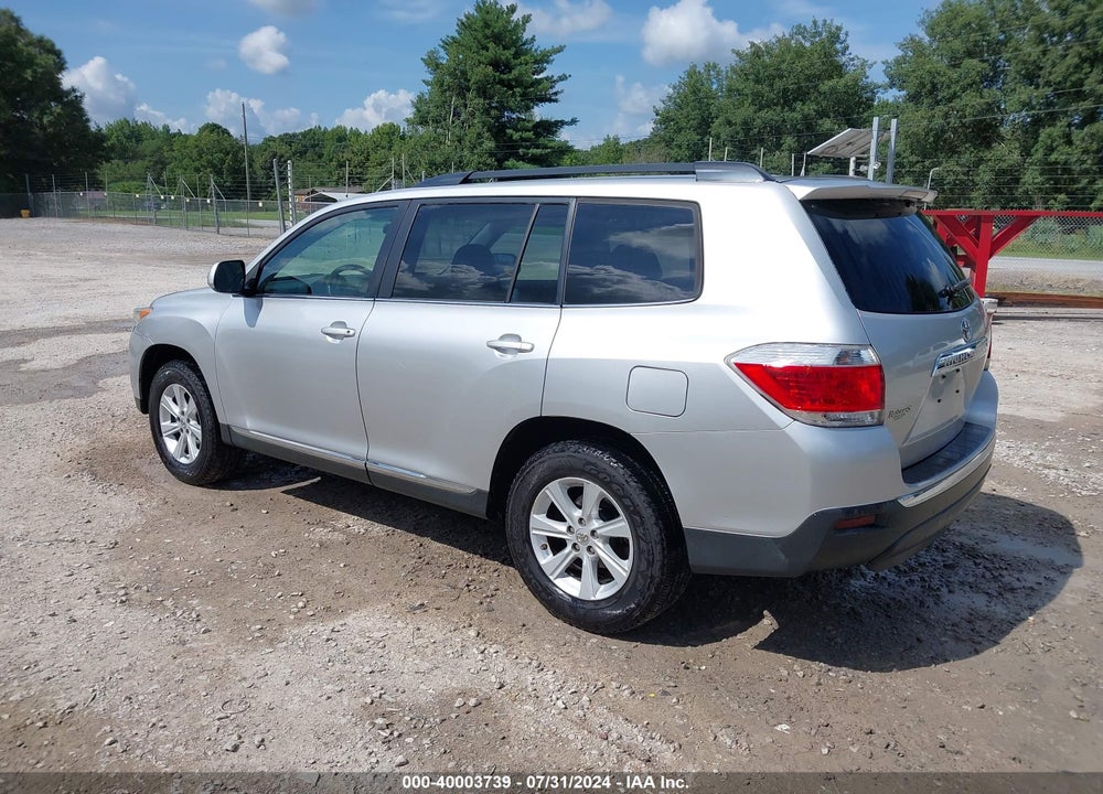 2013 TOYOTA HIGHLANDER BASE PLUS V6 VIN: 5TDZK3EH7DS096312