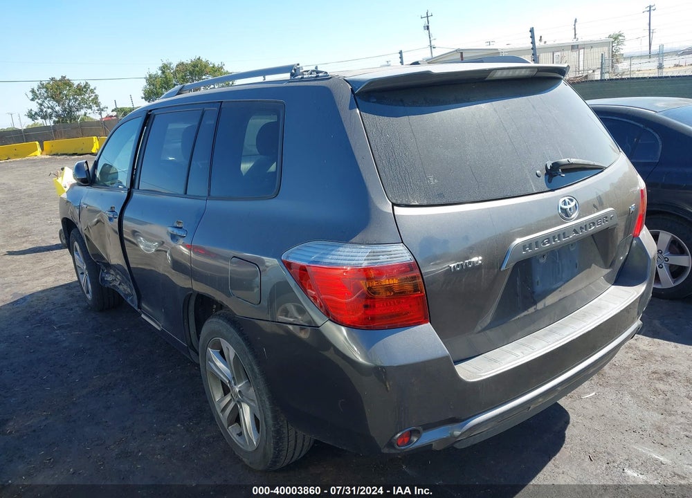 2009 TOYOTA HIGHLANDER SPORT VIN: JTEDS43A692076911