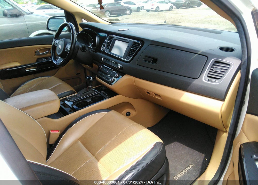 2015 KIA SEDONA SX LUXURY VIN: KNDME5C14F6028054