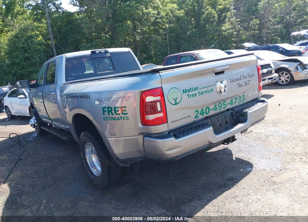 2021 RAM 3500 BIG HORN  4X4 8' BOX VIN: 3C63RRHL9MG640593
