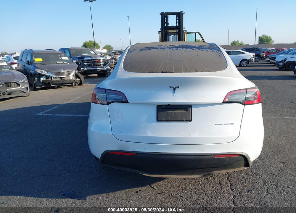 2021 TESLA MODEL Y LONG RANGE DUAL MOTOR ALL-WHEEL DRIVE VIN: 5YJYGDEE8MF160841