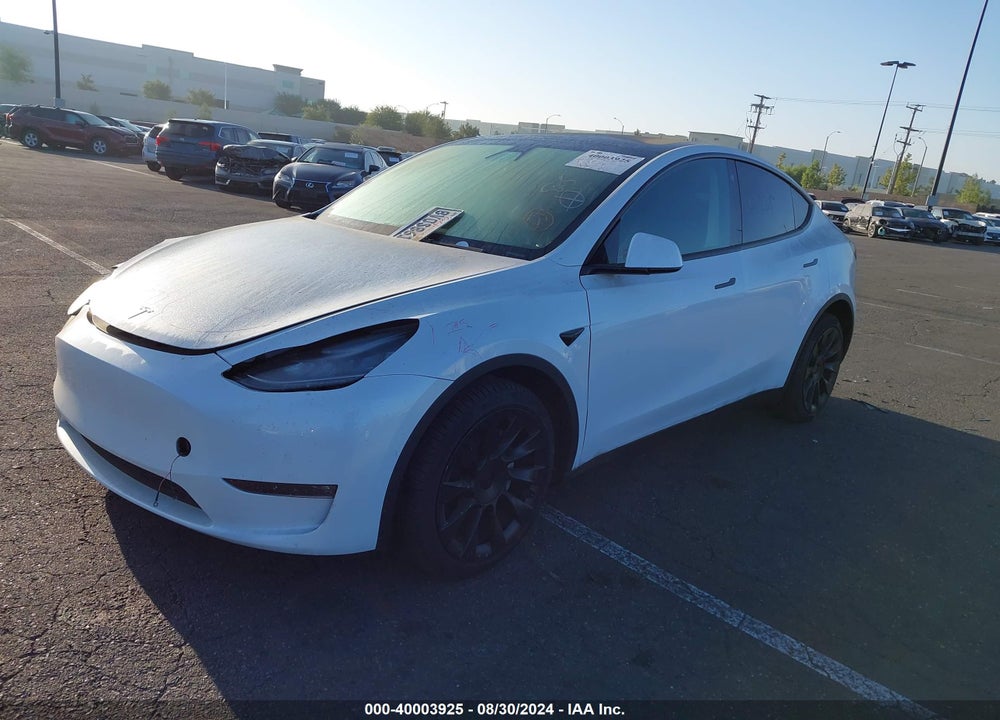 2021 TESLA MODEL Y LONG RANGE DUAL MOTOR ALL-WHEEL DRIVE VIN: 5YJYGDEE8MF160841