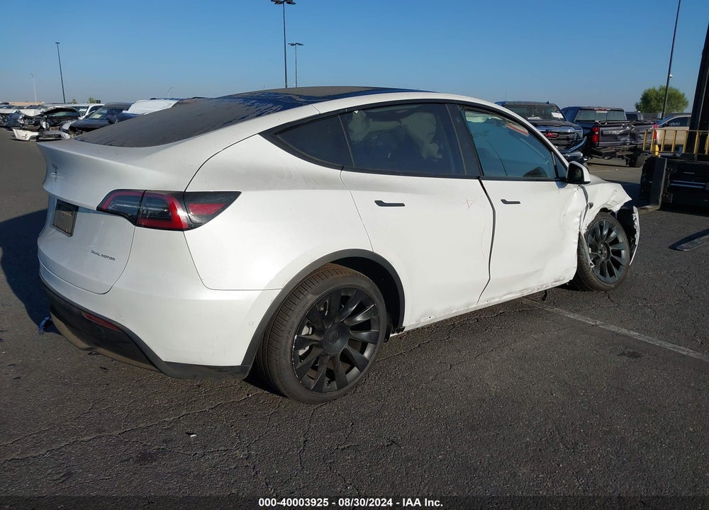 2021 TESLA MODEL Y LONG RANGE DUAL MOTOR ALL-WHEEL DRIVE VIN: 5YJYGDEE8MF160841