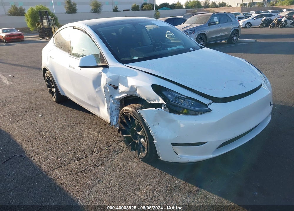 2021 TESLA MODEL Y LONG RANGE DUAL MOTOR ALL-WHEEL DRIVE VIN: 5YJYGDEE8MF160841