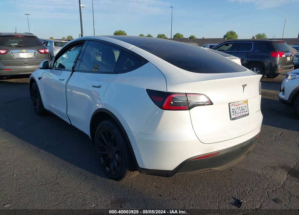 2021 TESLA MODEL Y LONG RANGE DUAL MOTOR ALL-WHEEL DRIVE VIN: 5YJYGDEE8MF160841