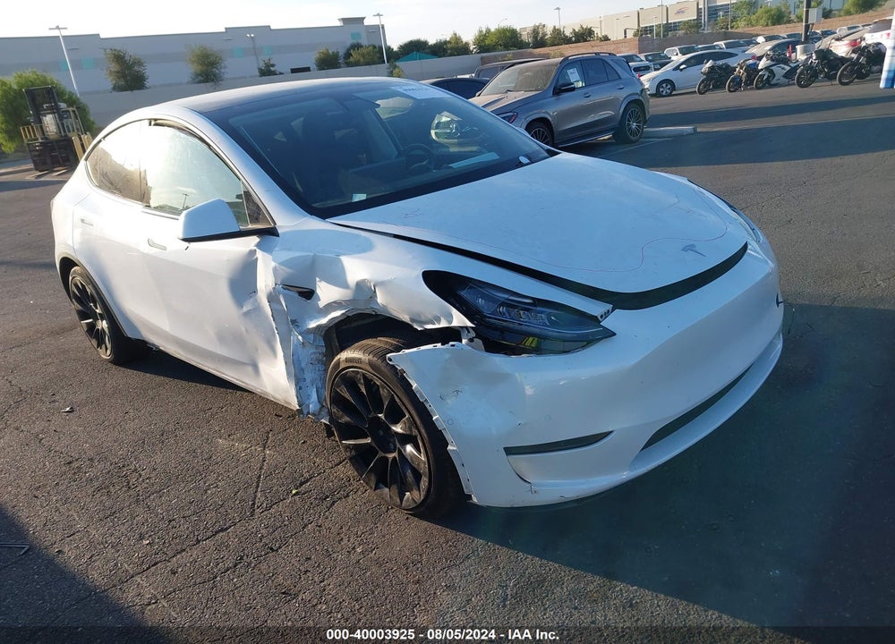 2021 TESLA MODEL Y LONG RANGE DUAL MOTOR ALL-WHEEL DRIVE VIN: 5YJYGDEE8MF160841