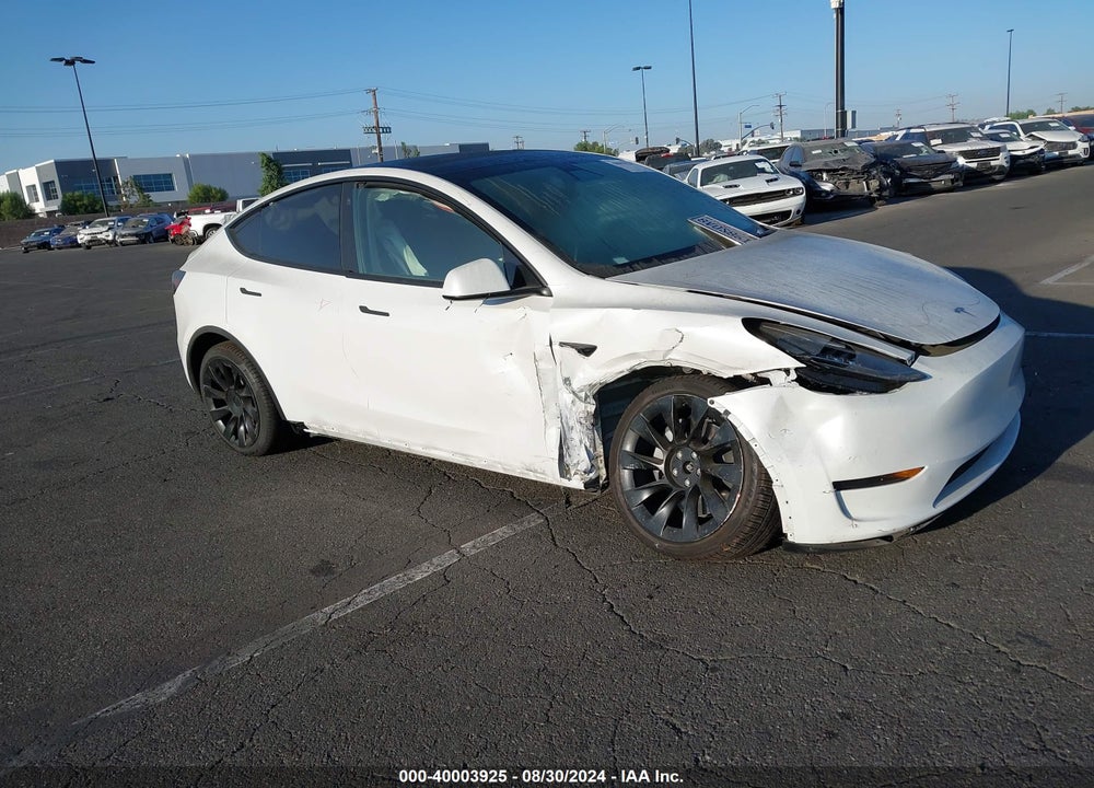 2021 TESLA MODEL Y LONG RANGE DUAL MOTOR ALL-WHEEL DRIVE VIN: 5YJYGDEE8MF160841