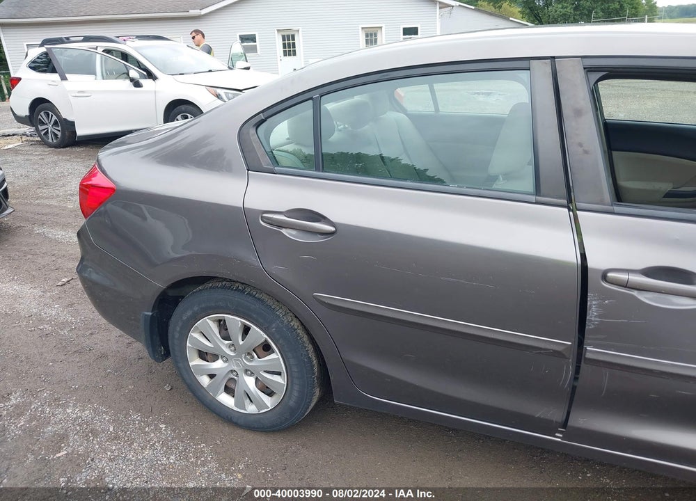 2012 HONDA CIVIC LX VIN: 19XFB2F51CE070993