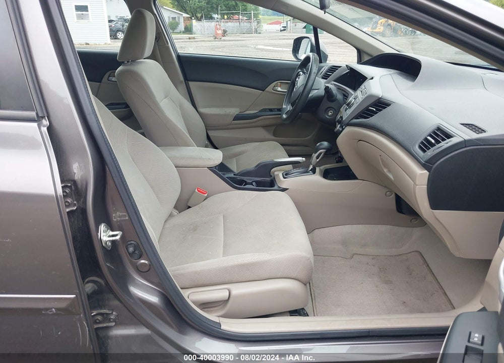 2012 HONDA CIVIC LX VIN: 19XFB2F51CE070993