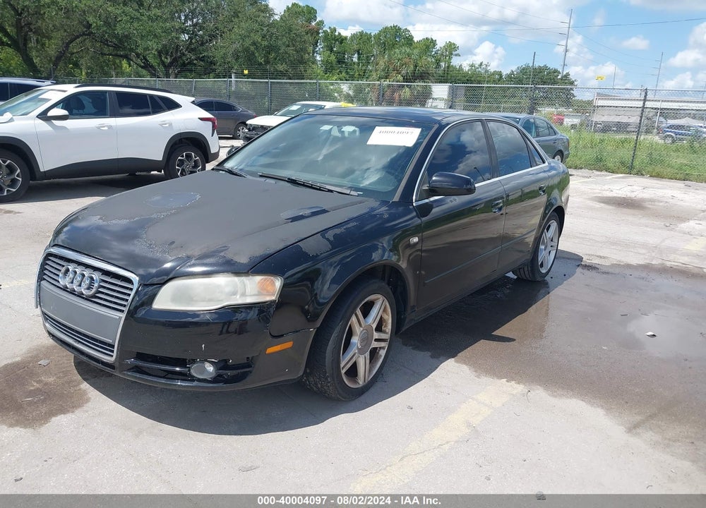 2007 AUDI A4 2.0T VIN: WAUAF78E87A259266