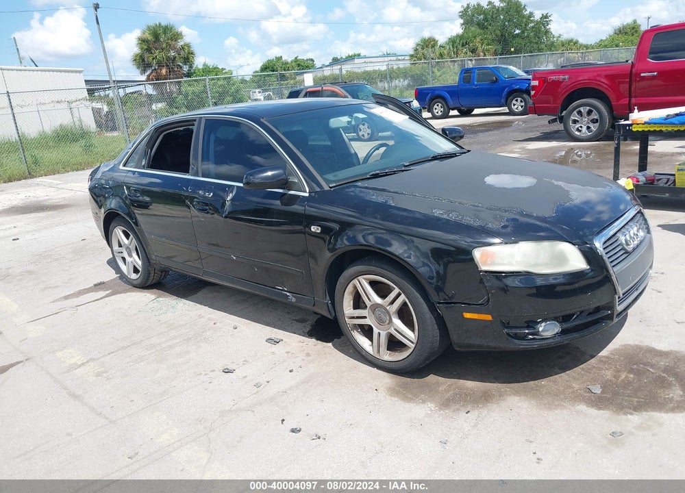 2007 AUDI A4 2.0T VIN: WAUAF78E87A259266
