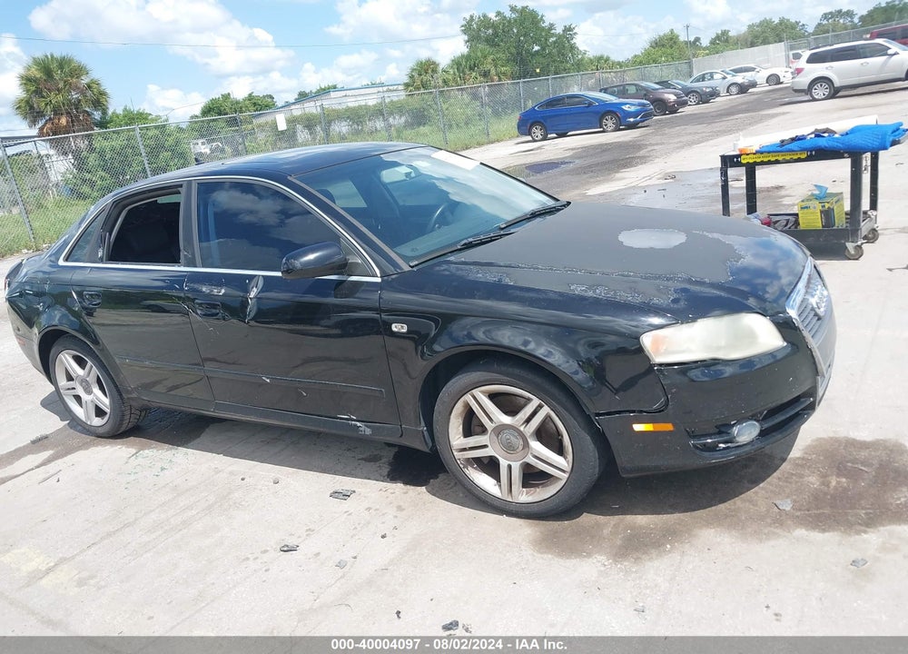 2007 AUDI A4 2.0T VIN: WAUAF78E87A259266