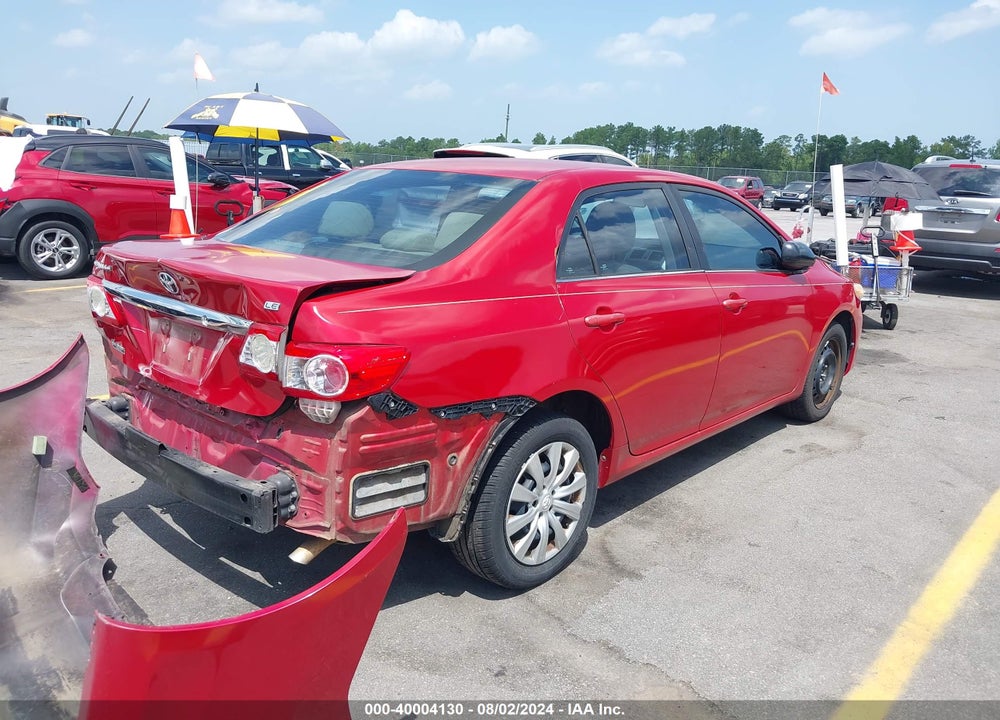 2013 TOYOTA COROLLA LE VIN: 5YFBU4EE3DP165125