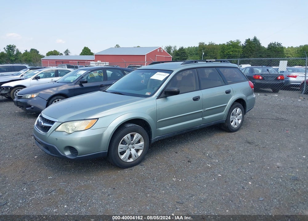 2009 SUBARU OUTBACK 2.5I VIN: 4S4BP60C996325298