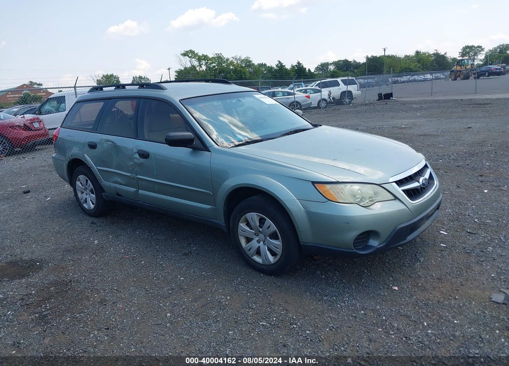 2009 SUBARU OUTBACK 2.5I VIN: 4S4BP60C996325298